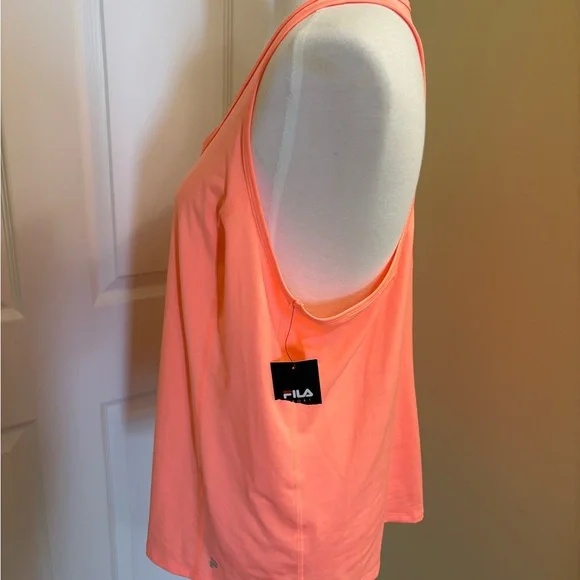 Fila Racerback Women's Coral Tank Top - Picture 4 of 6